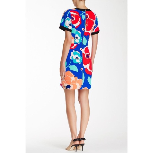 KATE SPADE Jaq Dive Right In Vibrant Floral Print Dress Short Sleeve Size 6 - Picture 2 of 6